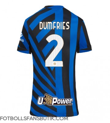 Inter Milan Denzel Dumfries #2 Replika Hemmatröja Damer 2024-25 Kortärmad